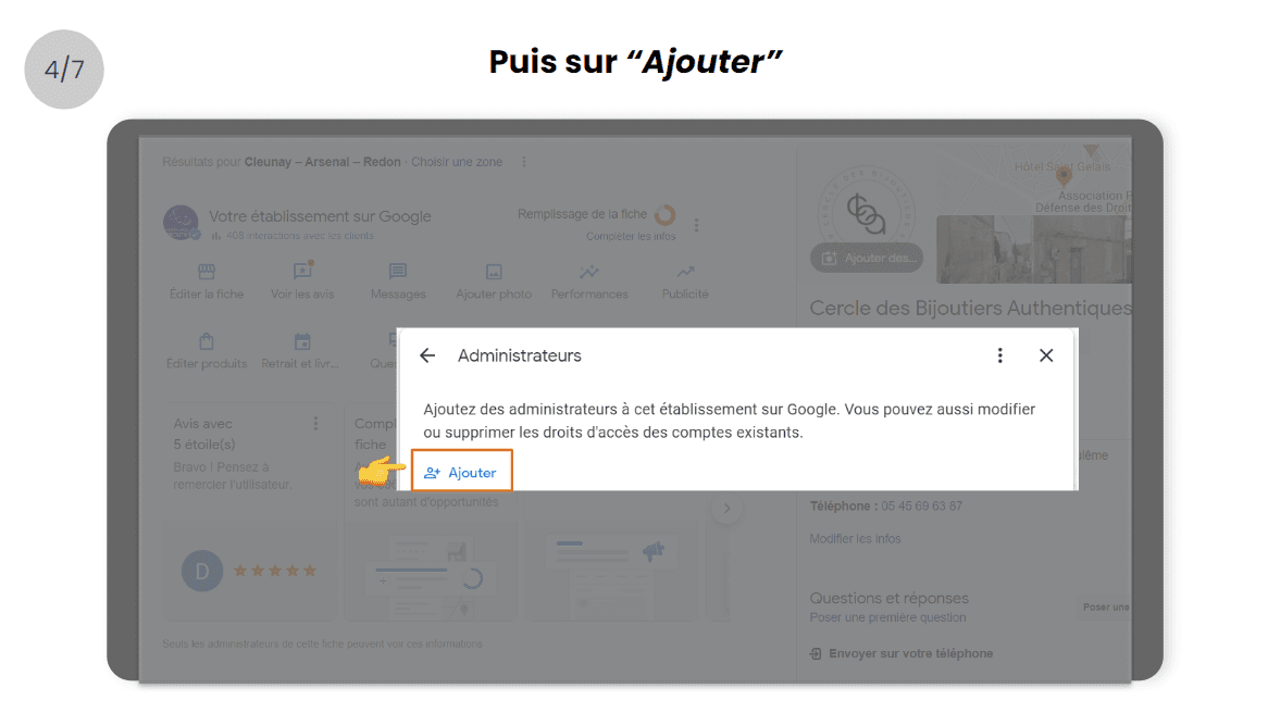 Screenshot interface 