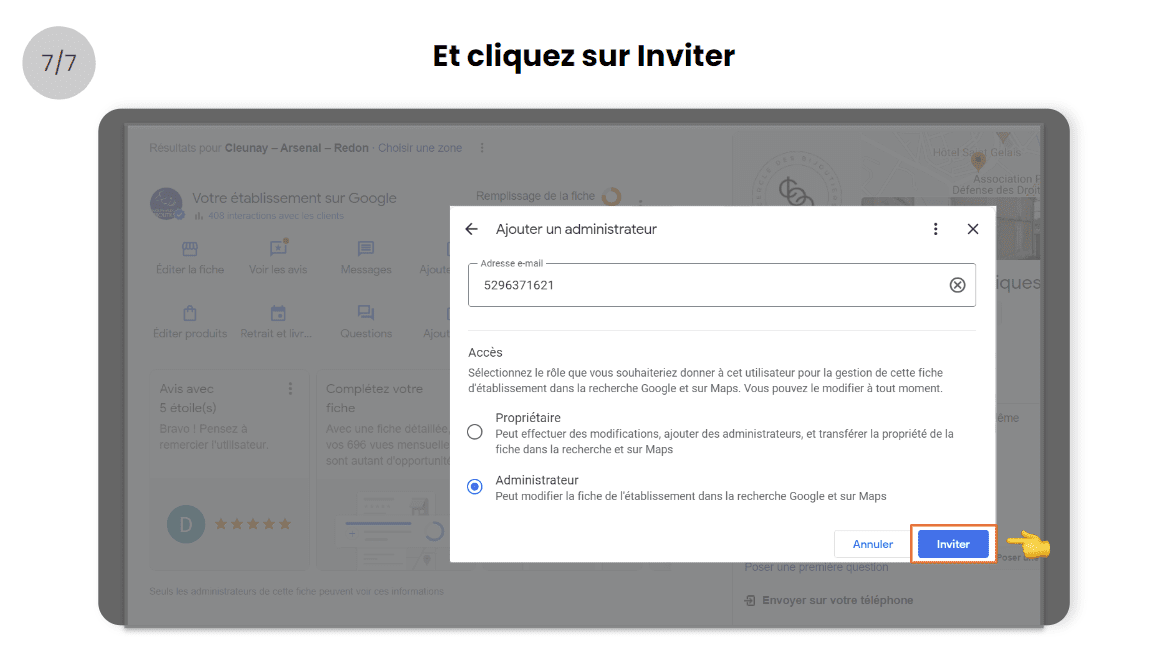 Screenshot interface 