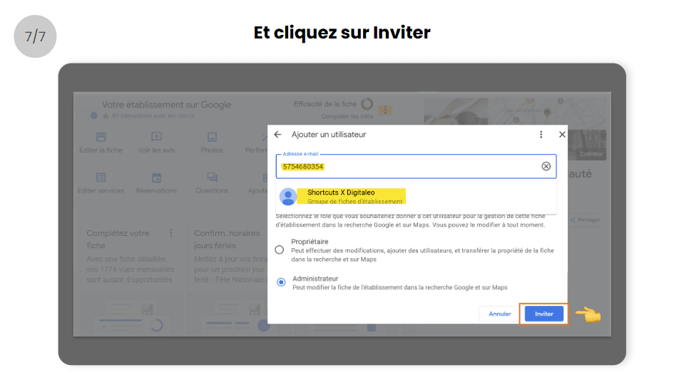 Screenshot interface